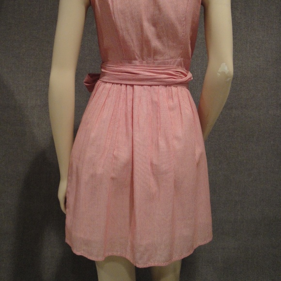Red and White pinstripe sundress size small - Picture 3 of 8
